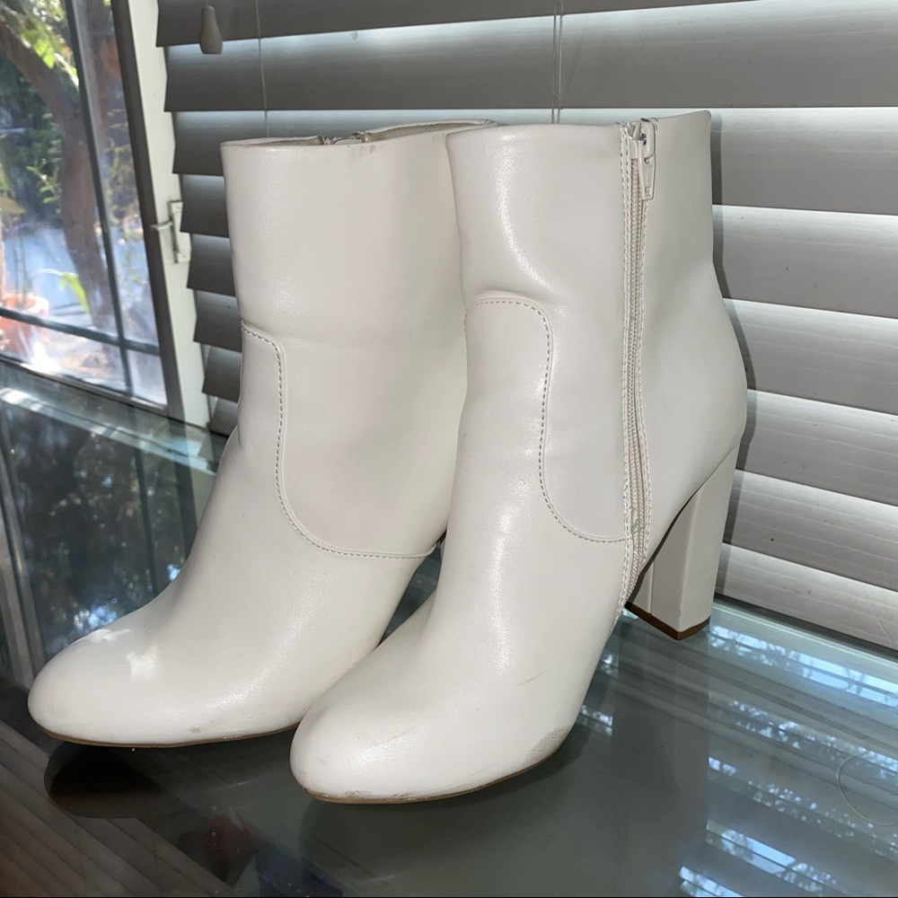 Ankle White Boots